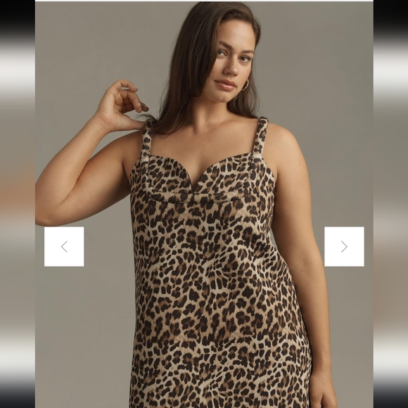 NWT Dhruv Kapoor Leopard Mini Dress Size Large - Picture 4 of 8